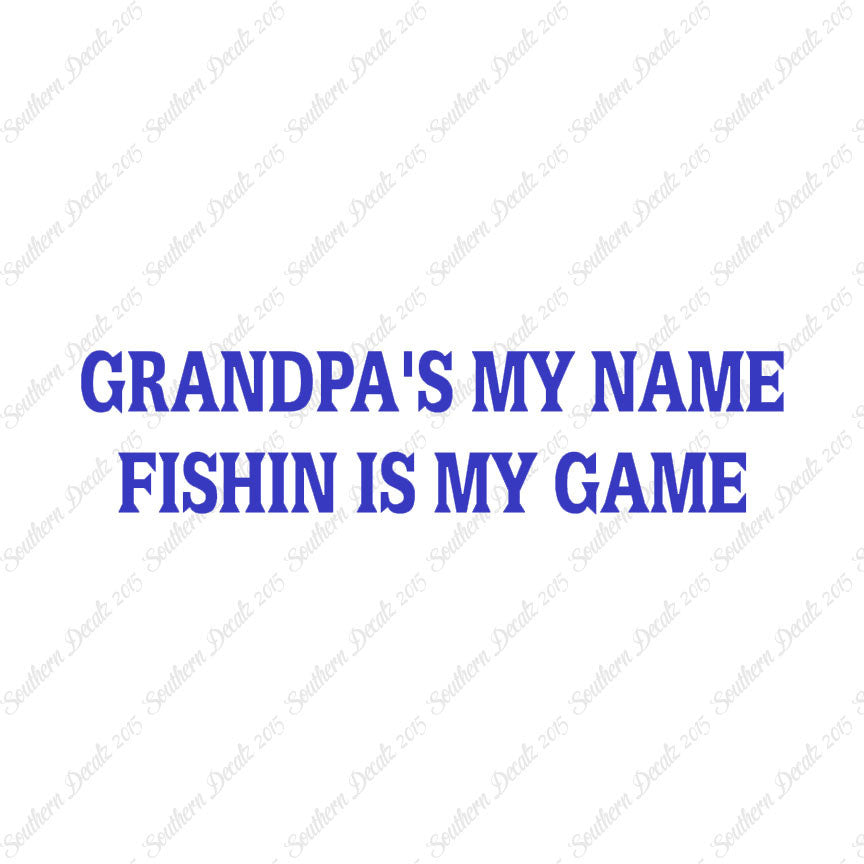 Grandpa Name Fishing Game