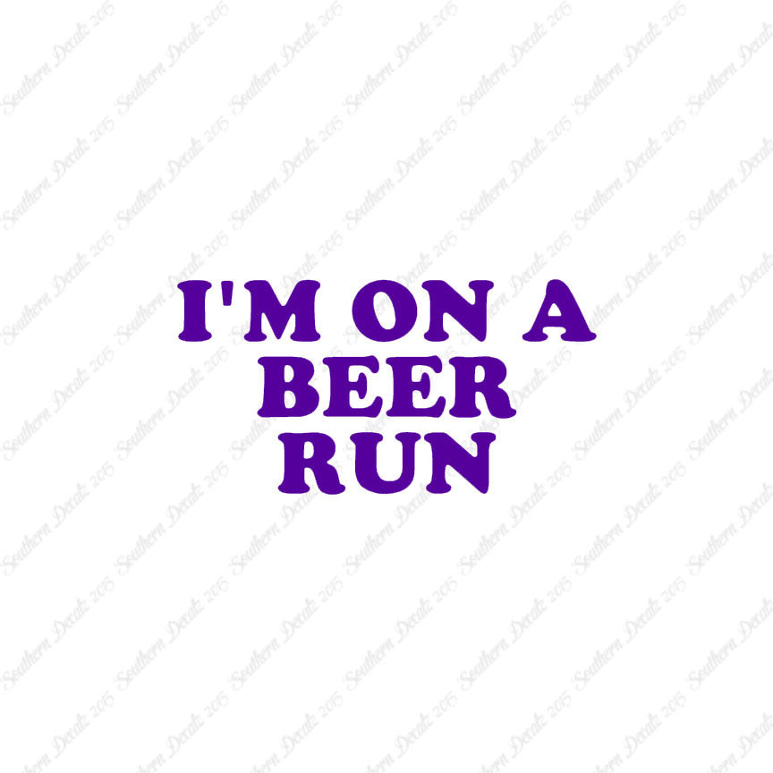 On A Beer Run