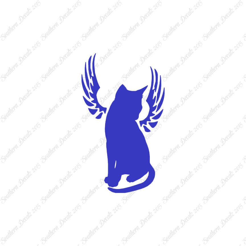 Angel Cat Memorial Wings