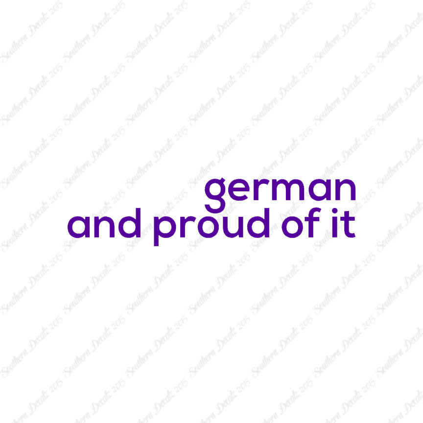 German Proud Of It
