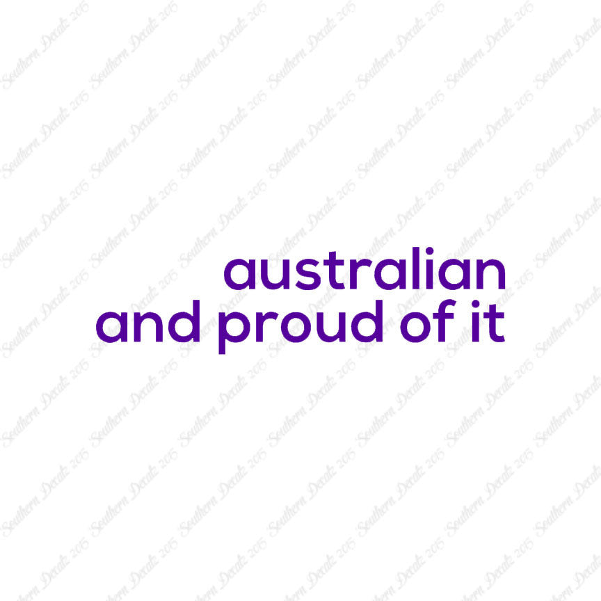 Australian Proud Of It