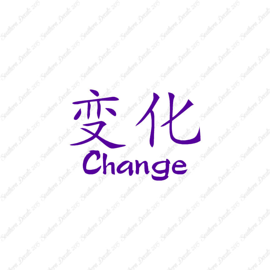 Chinese Symbols "Change"