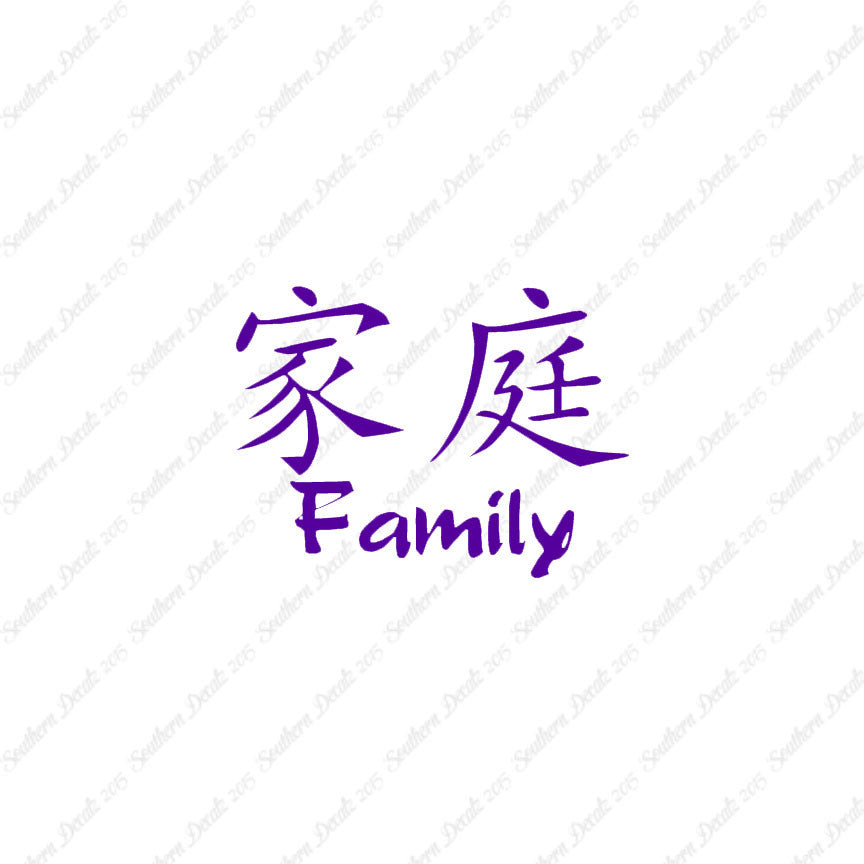Chinese Symbols "Family"