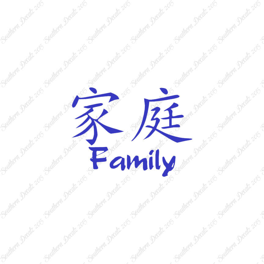Chinese Symbols "Family"