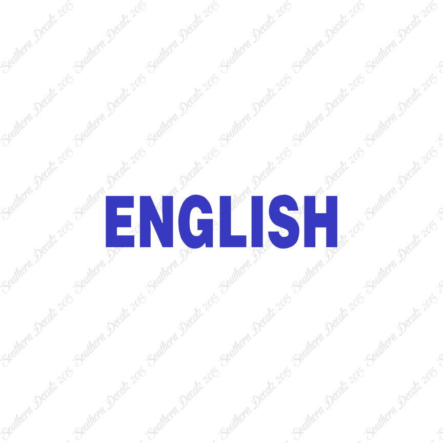 English Class Subject