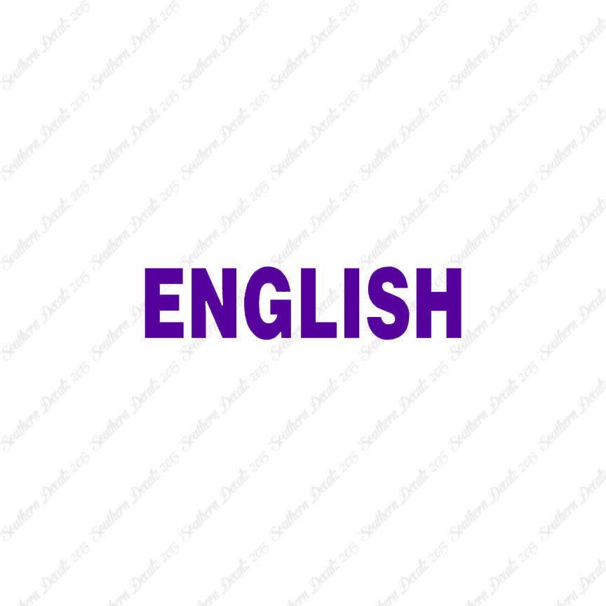 English Class Subject