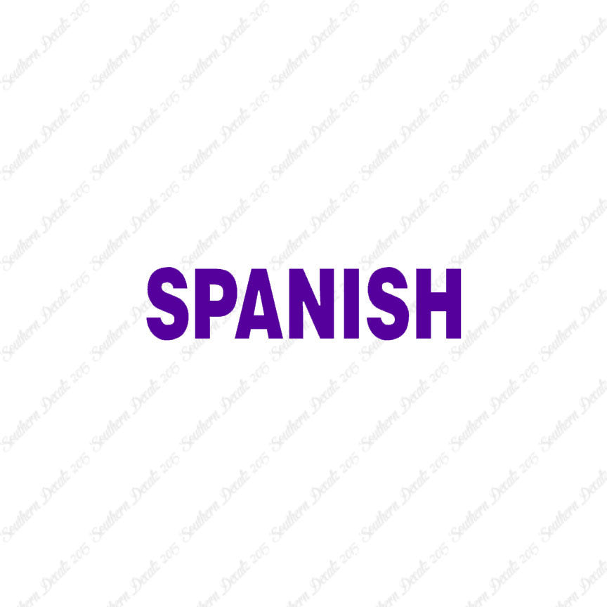 Spanish Class Subject