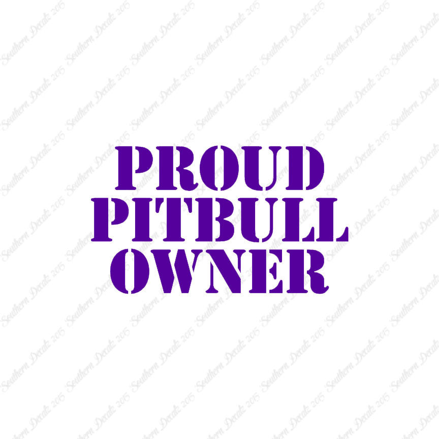 Proud Pitbull Owner