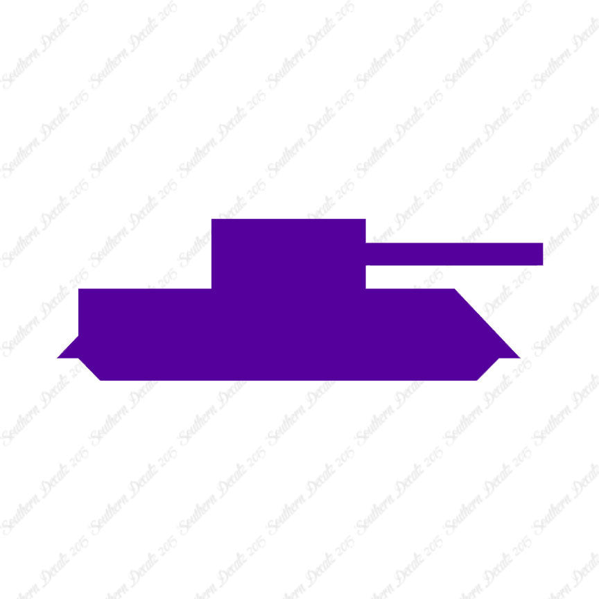 Block Toy Tank Silhouette