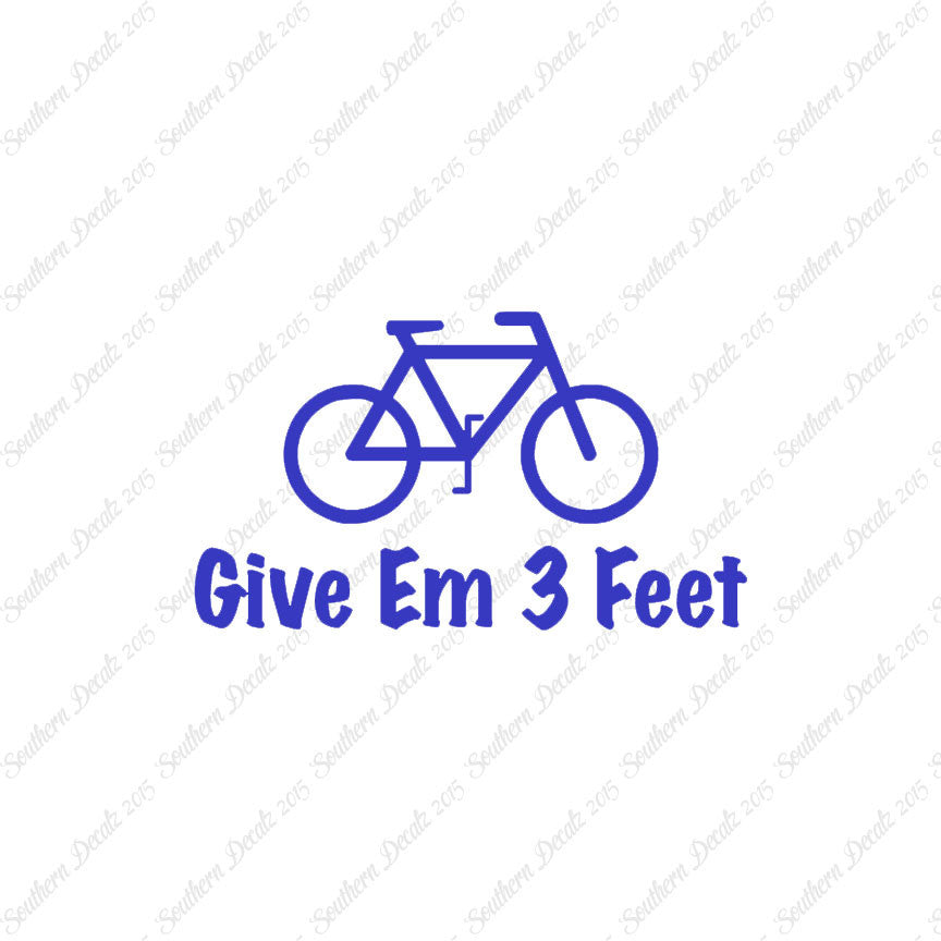 Give Em 3 Feet Bike Bicycle