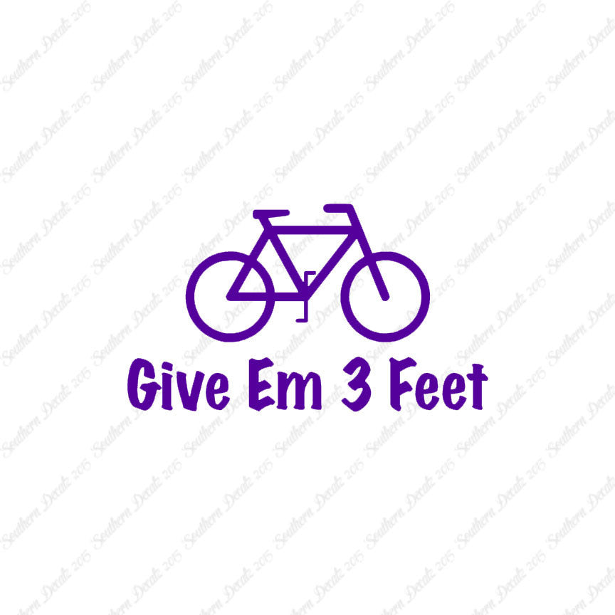 Give Em 3 Feet Bike Bicycle