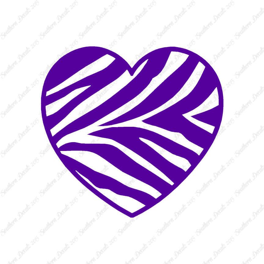 Zebra Print Heart