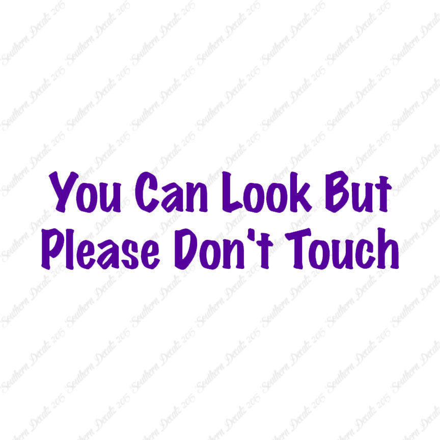 Look Please Don't Touch
