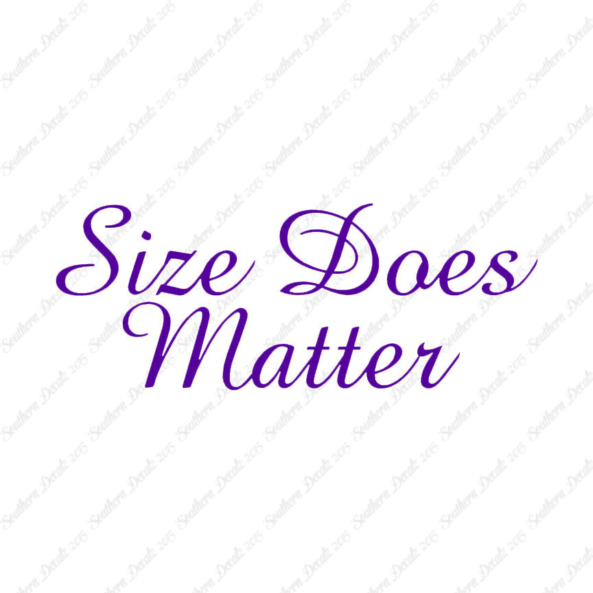 Size Does Matter