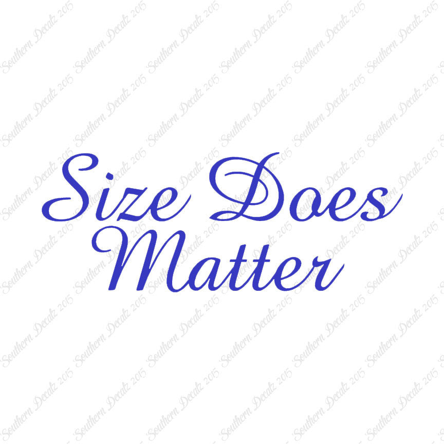 Size Does Matter