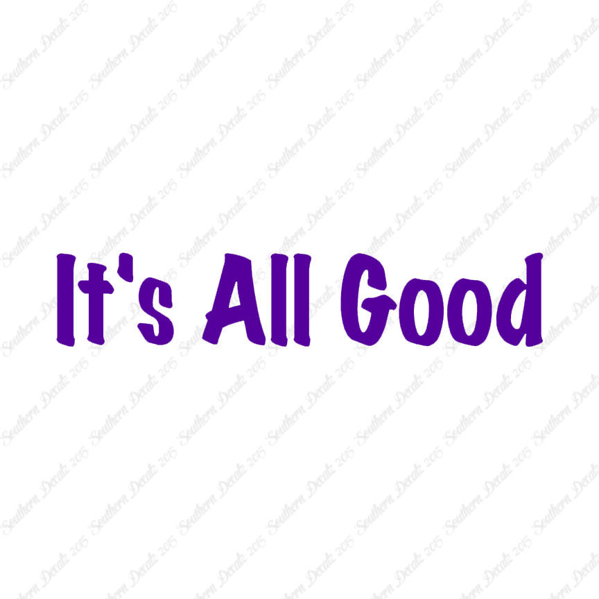 It's All Good