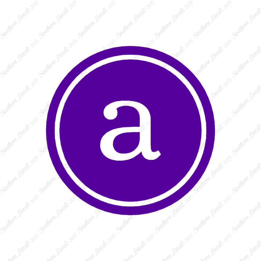 Typewriter Font A Initial