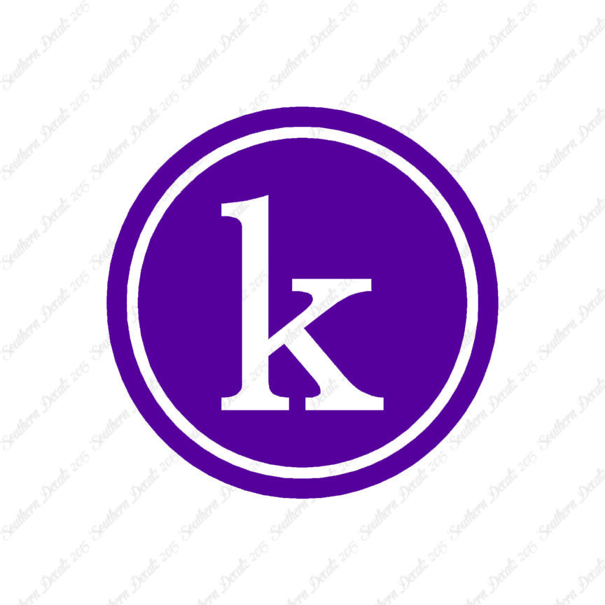 Typewriter Font K Initial