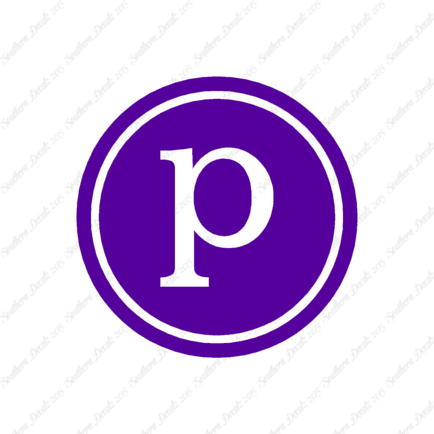 Typewriter Font P Initial