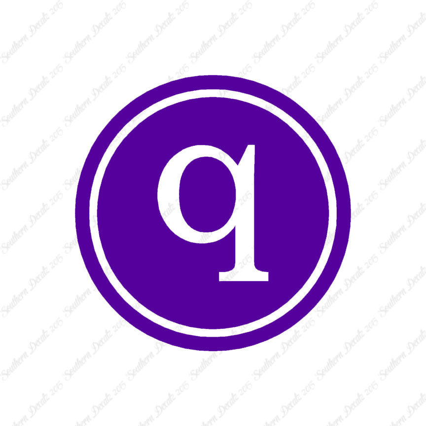 Typewriter Font Q Initial