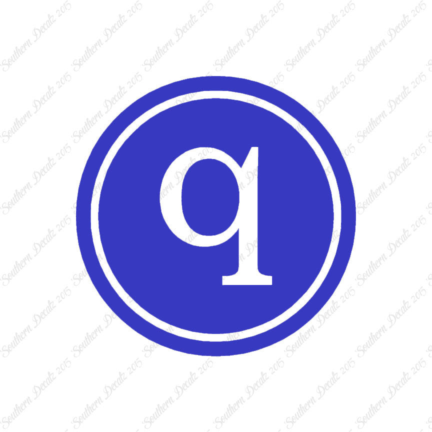 Typewriter Font Q Initial