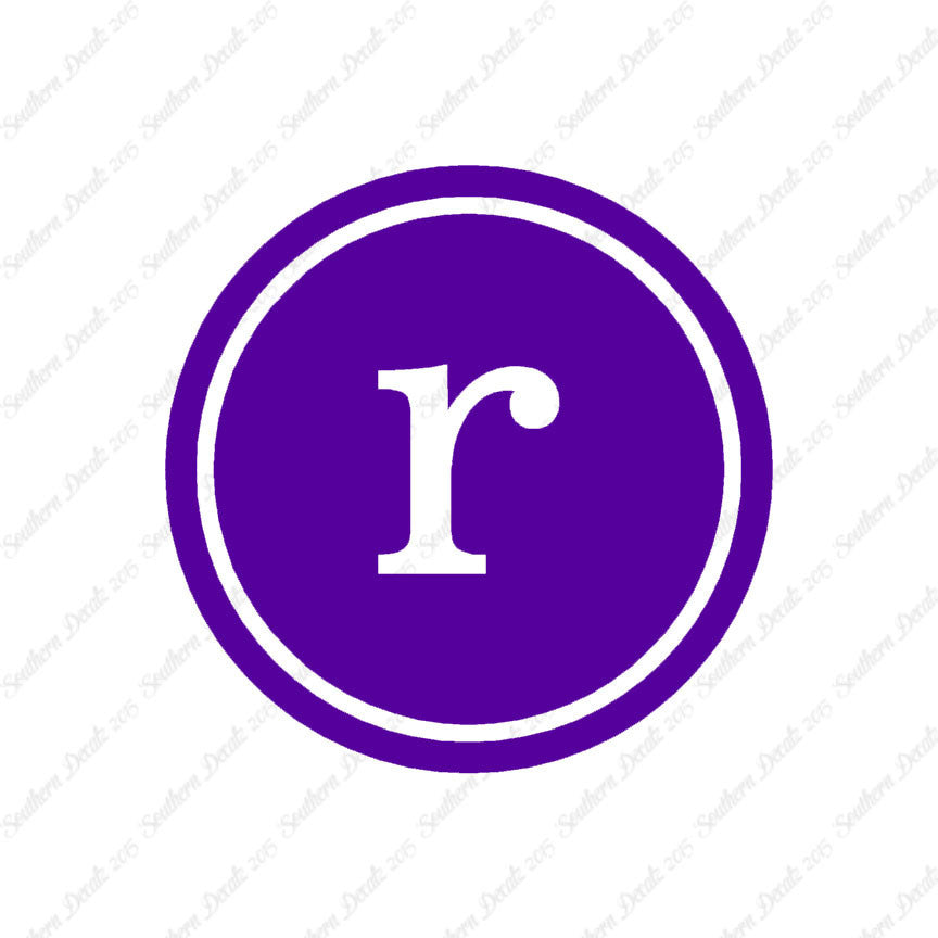 Typewriter Font R Initial