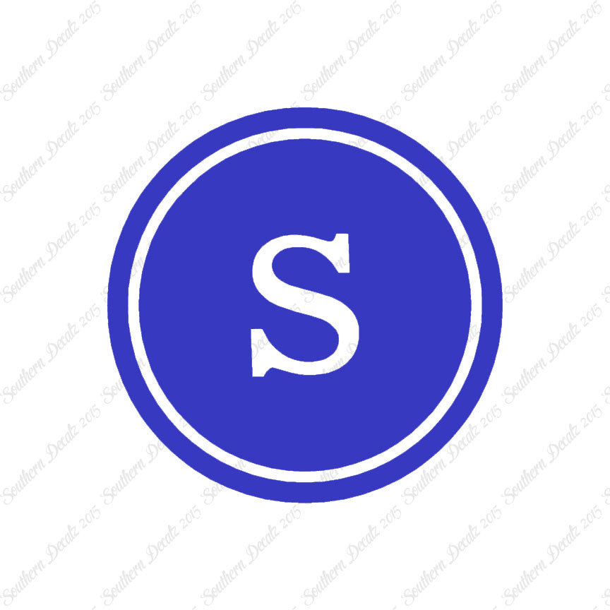 Typewriter Font S Initial
