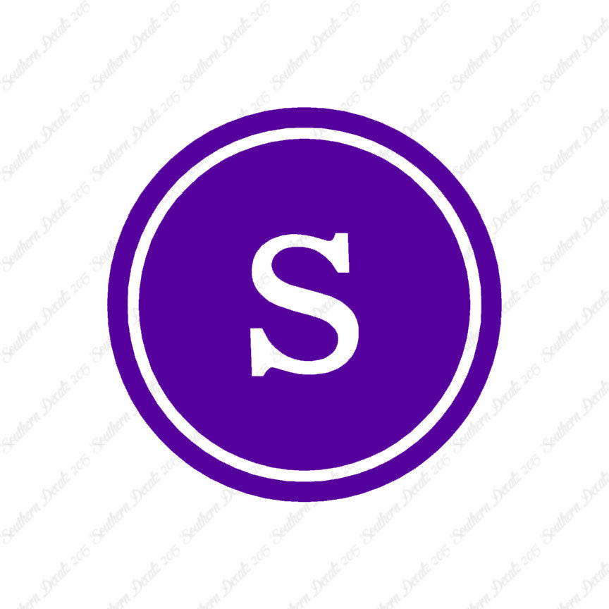 Typewriter Font S Initial
