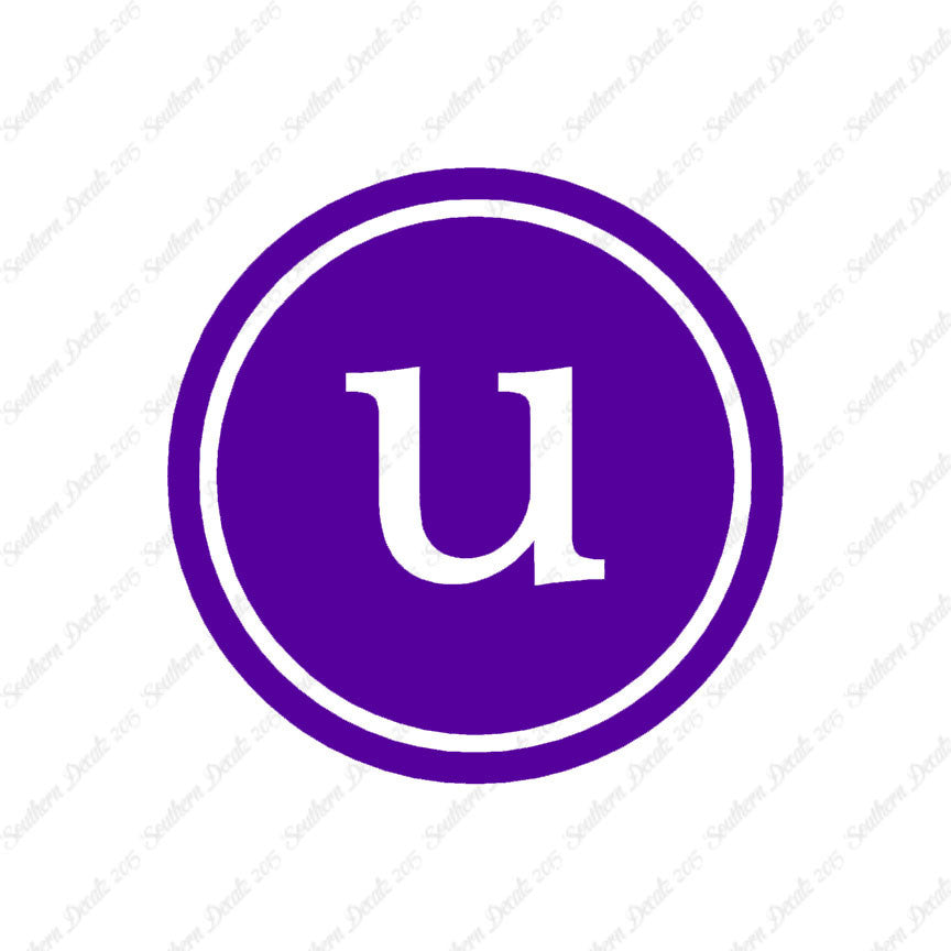 Typewriter Font U Initial