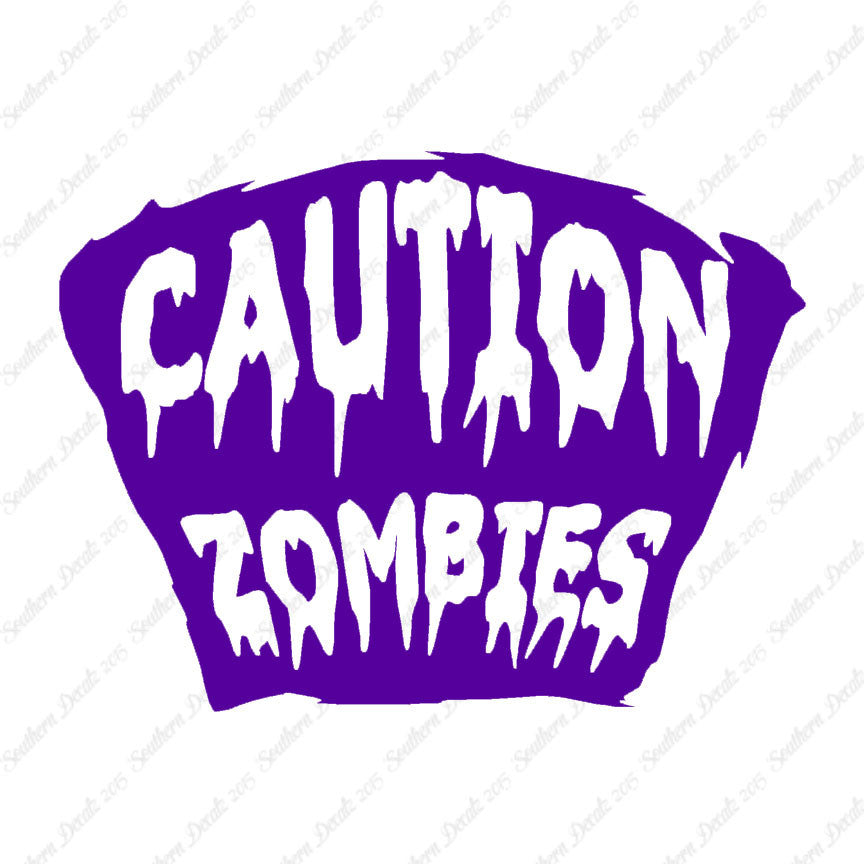 Caution Zombies Tombstone
