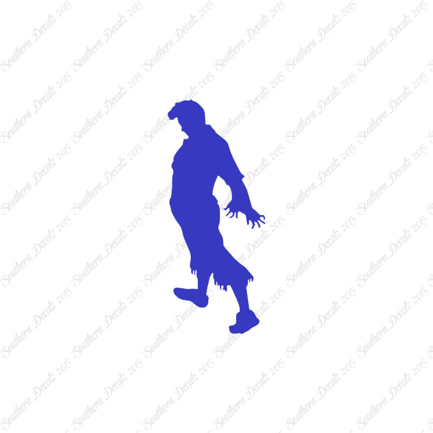 Zombie Silhouette Man Walker