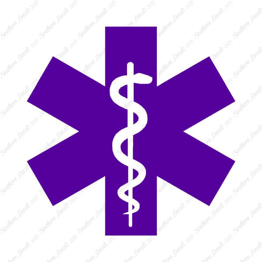 EMT Medical Symbol Snake Staff
