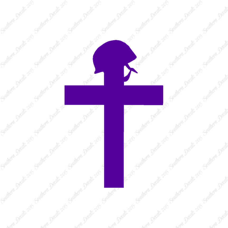 Cross With Helmet War Memorial