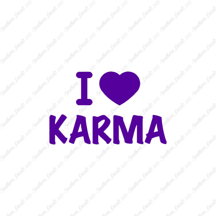 I Love Karma Heart