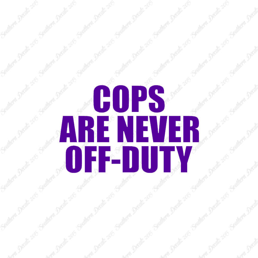 Cops Never Off Duty