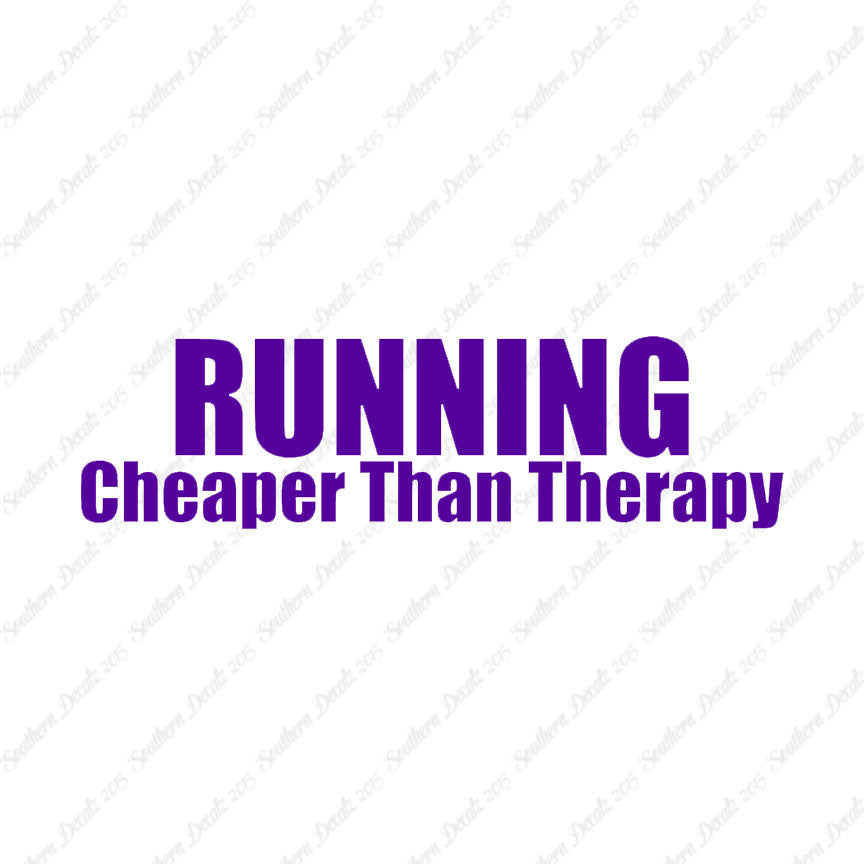 Running Cheaper Than Therapy