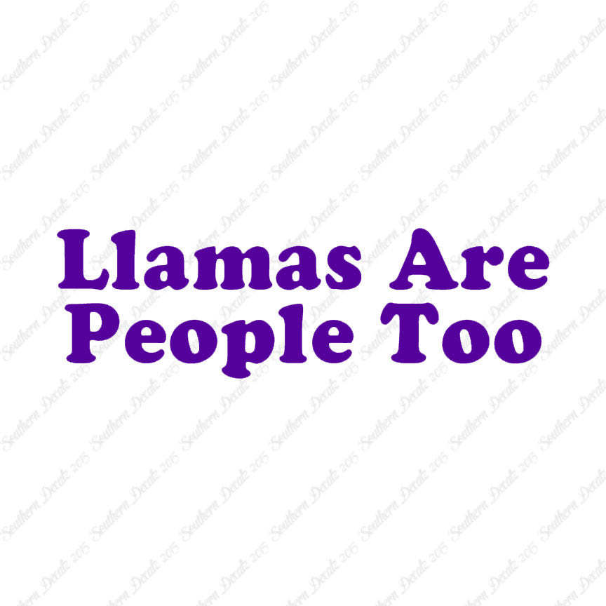 Llamas Are People Too