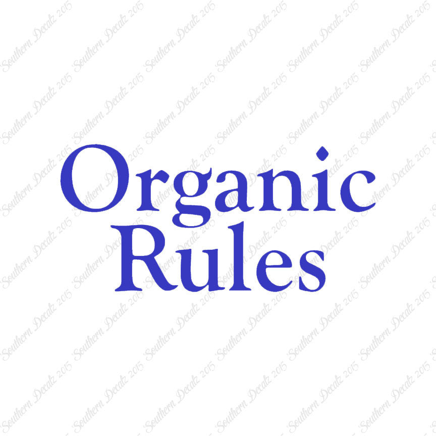 Organic Rules