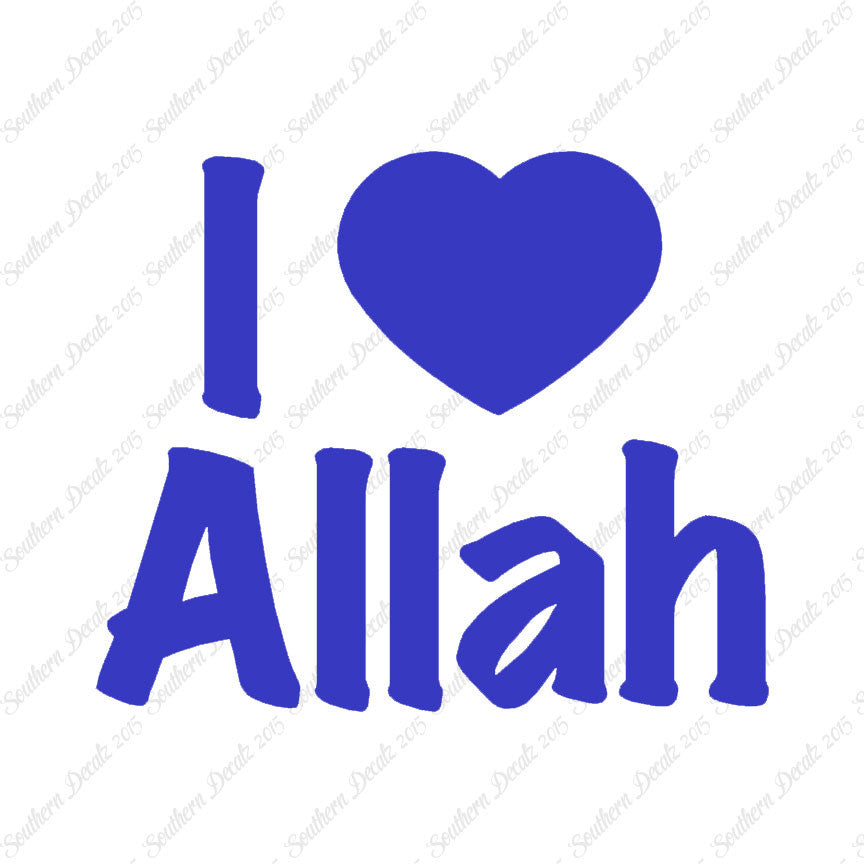 I Love Allah Heart