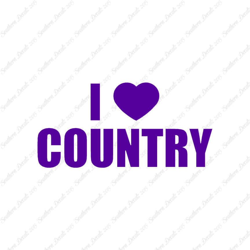 I Love Country Heart