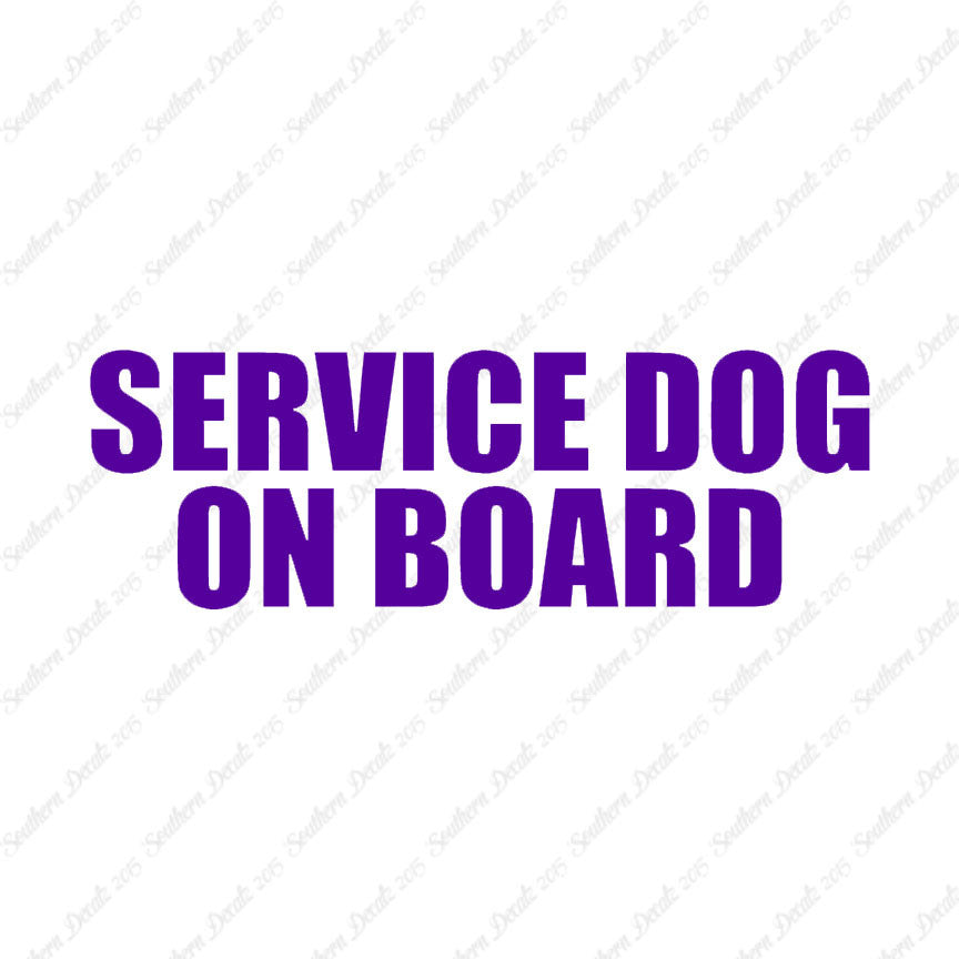 Service Dog On Board
