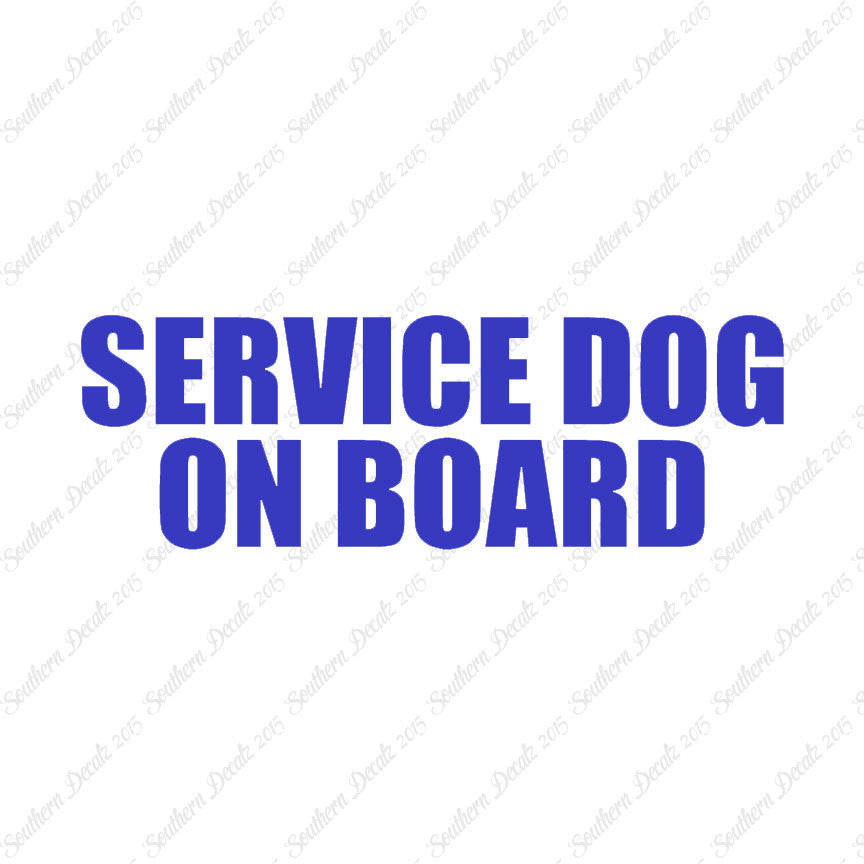 Service Dog On Board