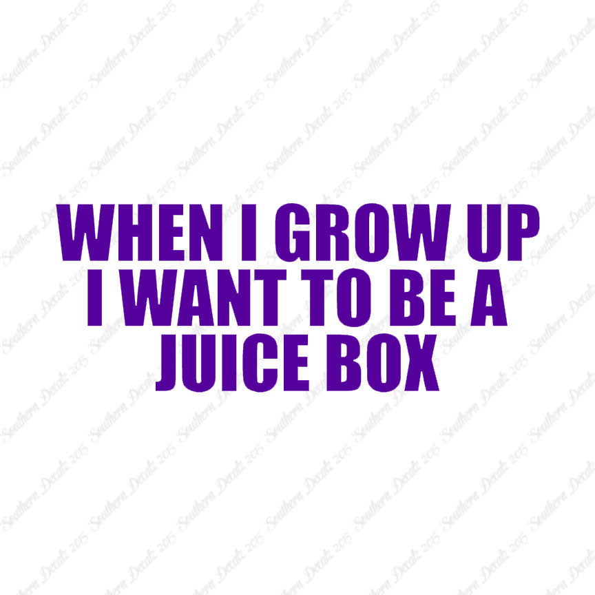 When I Grow Up Juice Box