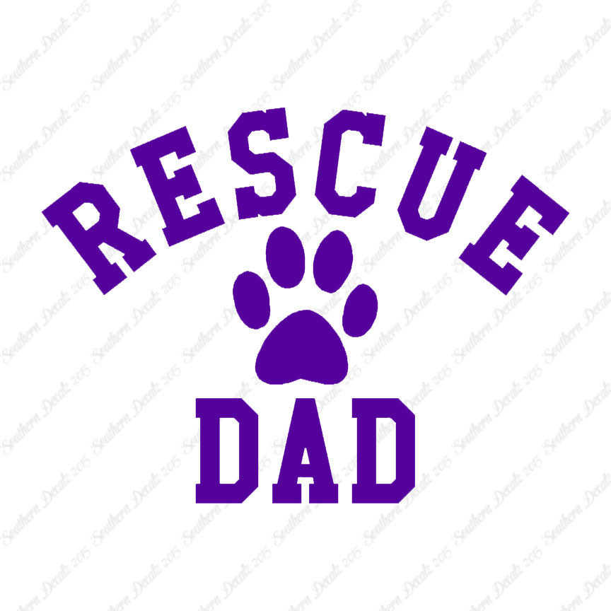 Rescue Dad Paw Print
