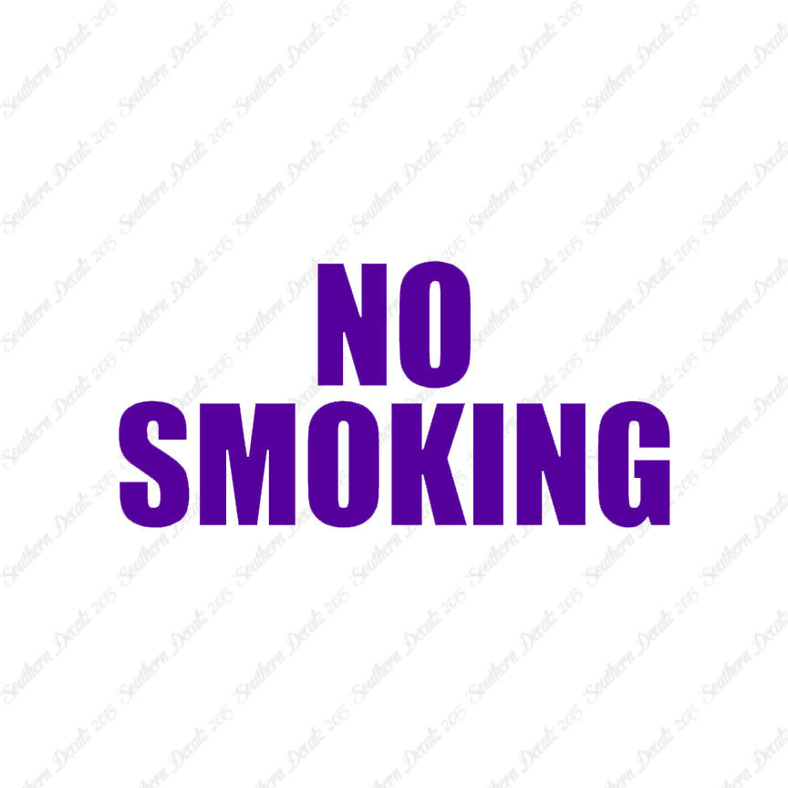 No Smoking