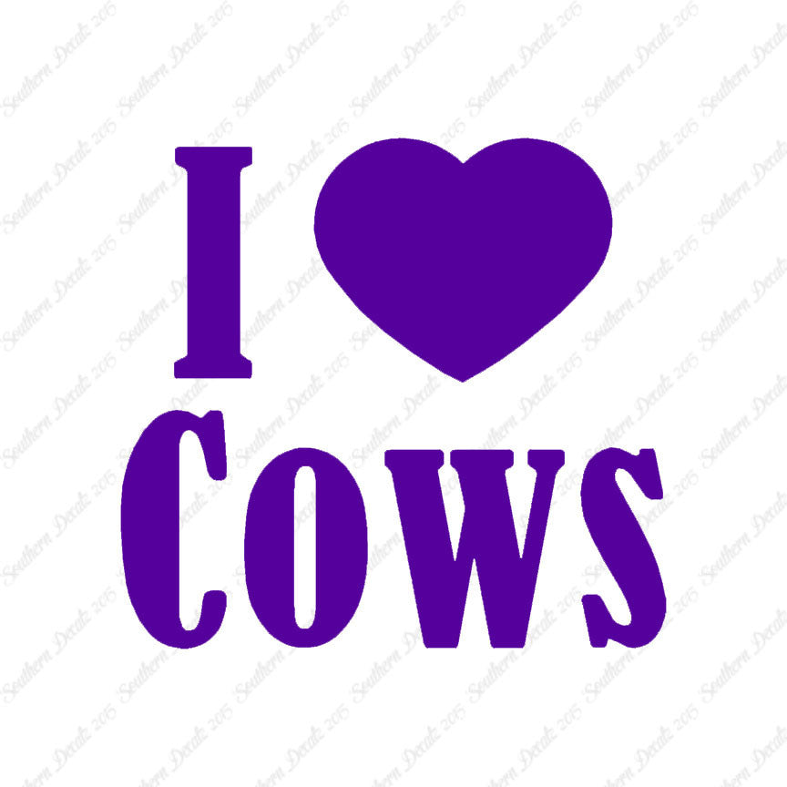 I Heart Love Cows