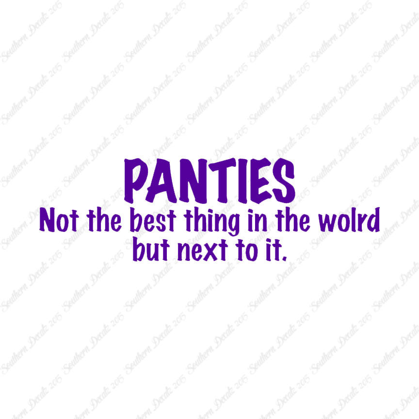 Panties Next To The Best Thing