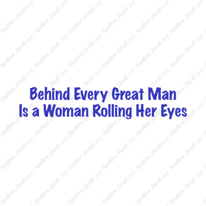 Behind Man Is Woman Rolling Her Eyes