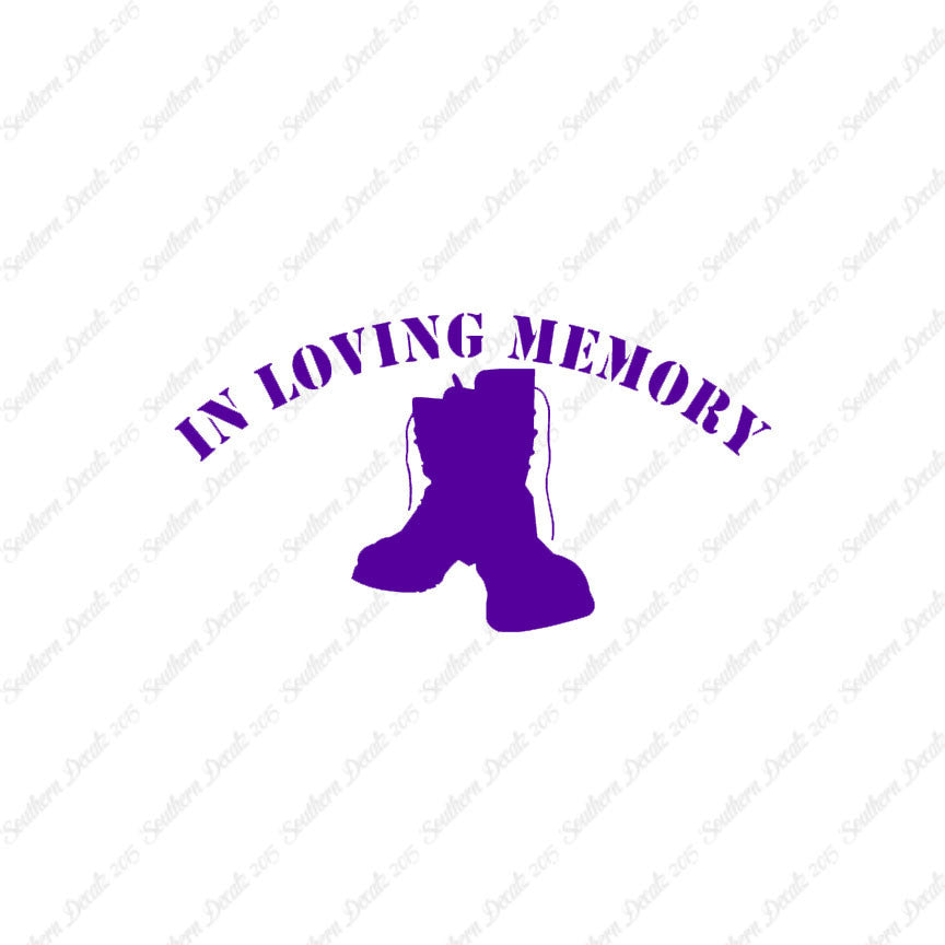 In Loving Memory Boots Memorial