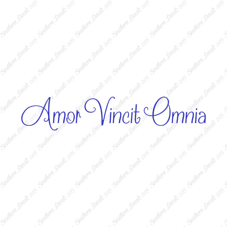 Latin Amor Vincit Omnia